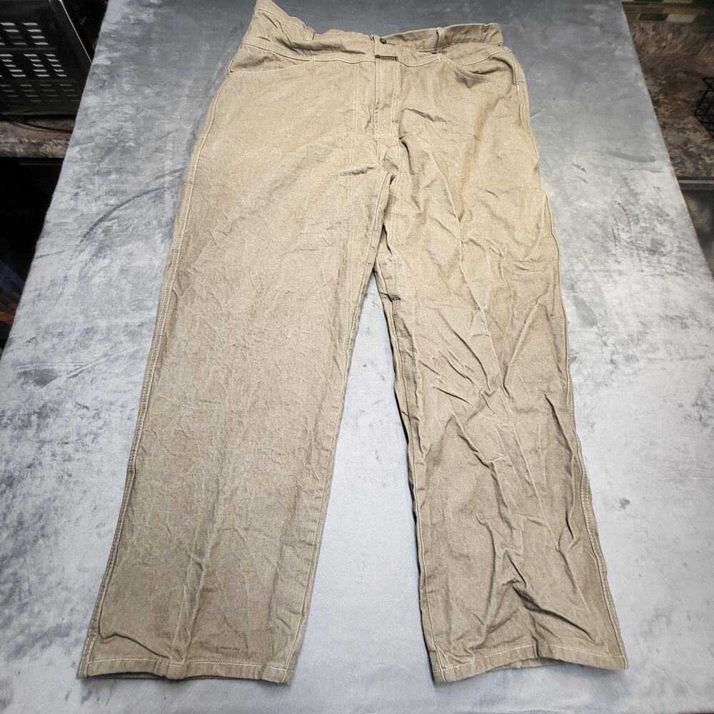 Marithe Francois Girbaud Pants Mens 44M Khaki Brand X Authentic Fit Cotton Twill